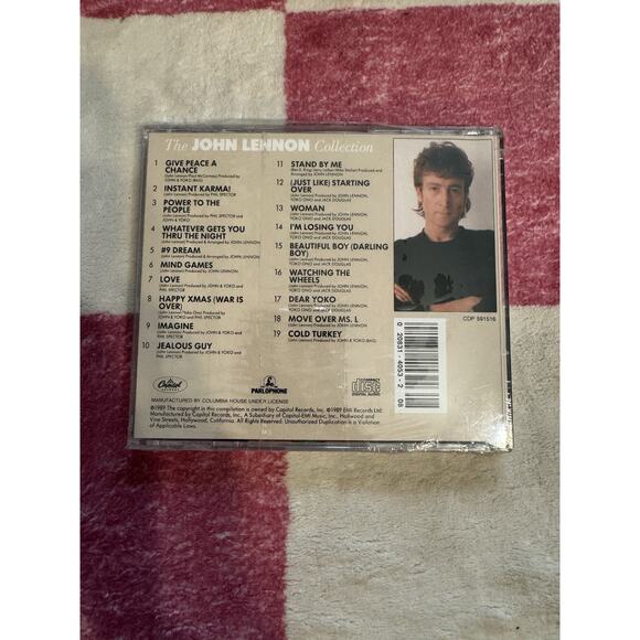 New The John Lennon Collection CD 1989 Capitol Records - Picture 2 of 2